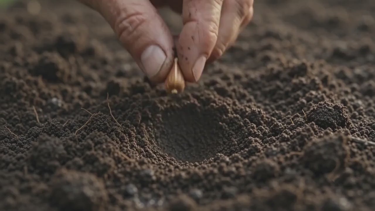 Introductory video fo ark heirloom seed kits where a seed journey is showing from planting to growth of the vegetables with the video ending withe a woman really happy to hold the baskets full of vegetables that she had grown using ark heirloom seed kits.